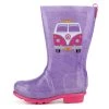 Kids Puddlesuits Volkswagen Kids Wellie Boots -PURPLE