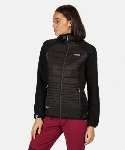 Ladies Jackets & Bodywarmers Regatta Ladies Andreson V Hybrid Jacket -BLACK/BLACK