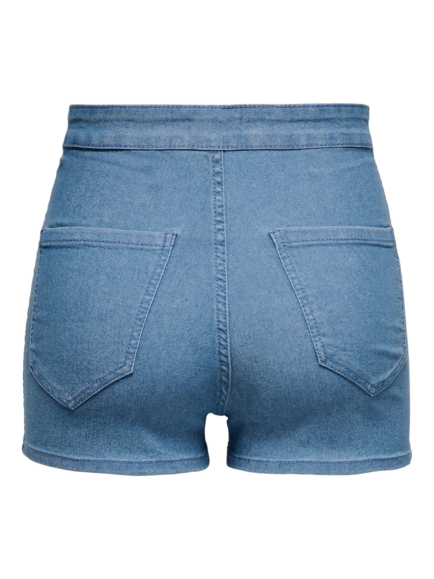 Jacqueline De Yong JENNI High Waisted Mini Shorts -LIGHT BLUE Ladies Trousers & Shorts
