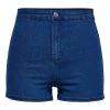 Jacqueline De Yong JENNI High Waisted Mini Shorts -DARK BLUE Ladies Trousers & Shorts
