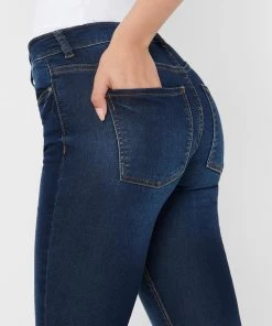 Ladies Jeans Jacqueline De Yong NEWNIKKI Regular Waist Skinny Fit Jeans -MID WASH
