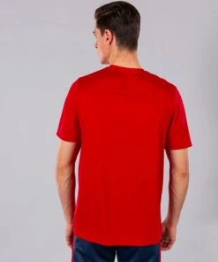 JOMA Mens Combi Wicking Tee -RED Mens Sportswear & Fitness