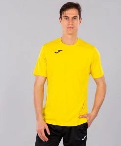 JOMA Mens Combi Wicking Tee -YELLOW Mens Sportswear & Fitness