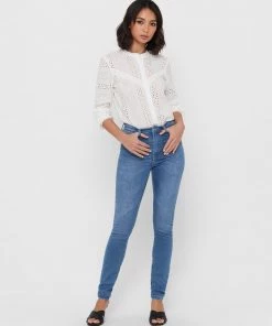 Ladies Jeans Jacqueline De Yong NEWNIKKI High Waist Skinny Fit Jeans -LIGHT WASH