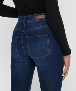 Ladies Jeans Jacqueline De Yong NEWNIKKI High Waist Skinny Fit Jeans -MID WASH