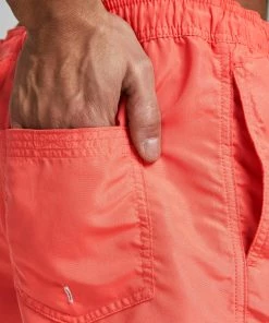 Jack & Jones BALI Solid-Colour Swim Shorts -CORAL Swimwear