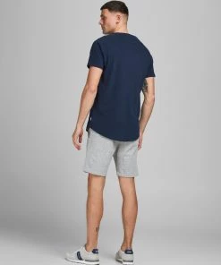 Mens Sportswear & Fitness Jack & Jones JJIShark Sweat Shorts -LIGHT GREY MELANGE