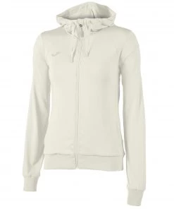 JOMA Ladies Sculpture Hoody -WHITE Ladies Hoodies & Sweatshirts