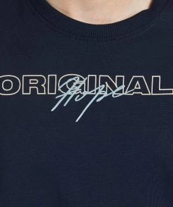 Jack & Jones JNR Jack & Jones JORTROPIEASY Boys Tee -NAVY BLAZER Kids Polos, Tees, & Shirts