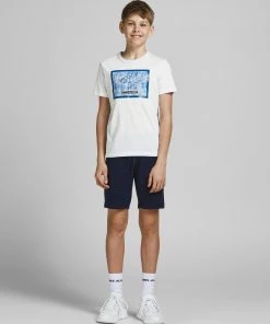 Jack & Jones JNR Jack & Jones FIKES Boys Tee -WHITE