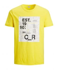 Jack & Jones JNR Kids Polos, Tees, & Shirts Jack & Jones JCOSAX Boys Tee -YELLOW