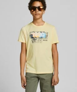 Jack & Jones JNR Kids Polos, Tees, & Shirts Jack & Jones JJSPRING Boys Tee -FLAN