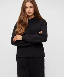 Ladies Hoodies & Sweatshirts Pieces CHILLI Hoody-BLACK