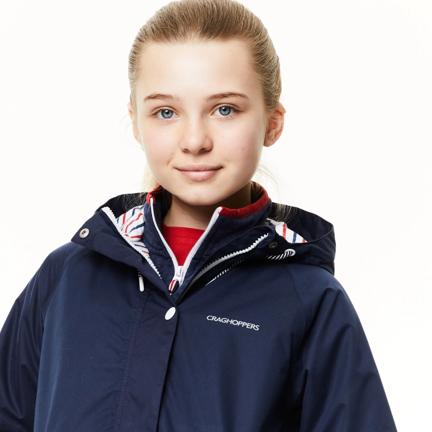 Craghoppers Girls Marietta Waterproof Jacket -BLUE NAVY Kids Jackets & Bodywarmers