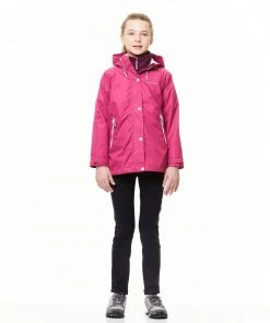 Craghoppers Girls Marietta Waterproof Jacket -RASPBERRY Kids Jackets & Bodywarmers