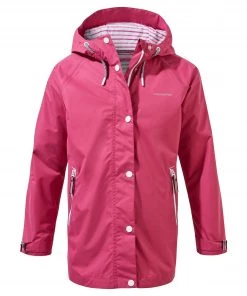 Craghoppers Girls Marietta Waterproof Jacket -RASPBERRY Kids Jackets & Bodywarmers