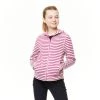Craghoppers Girls Collier Zip Hoody -PINK STRIPE (5-6, 11-12 Only)