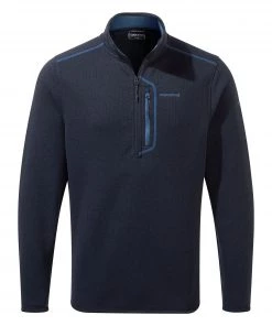 Mens Fleeces & Midlayers Craghoppers Mens Bronto Half Zip -BLUE NAVY