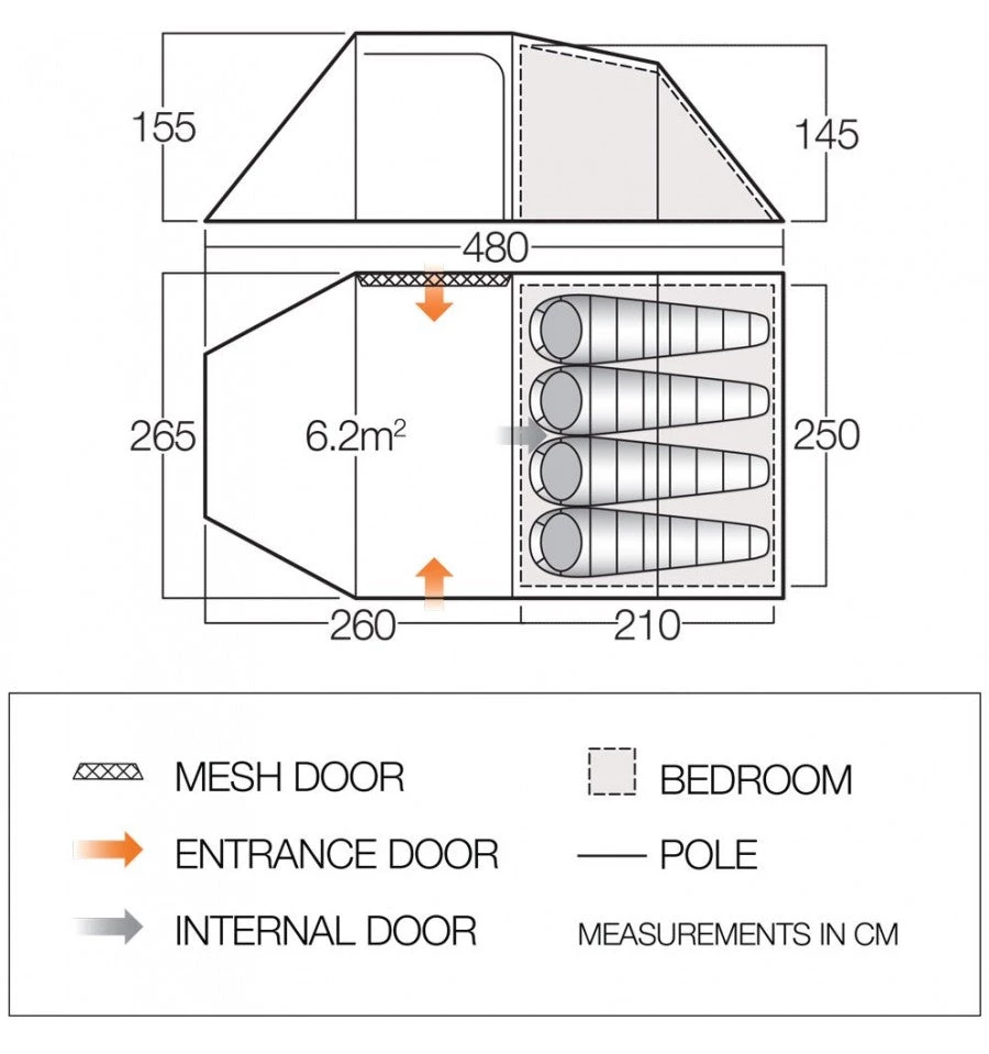 Tents Vango Beta450XL 4-Person Tent