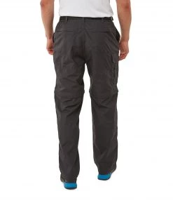 Craghoppers Mens Kiwi Convertible Trousers CMJ601 BLACK PEPPER