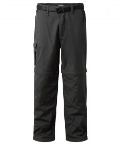 Craghoppers Mens Kiwi Convertible Trousers CMJ601 BLACK PEPPER