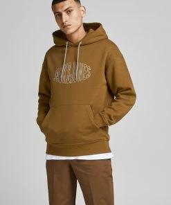 Jack & Jones JORWORLD Hoody -BROWN