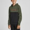 Jack & Jones JNR Kids Hoodies & Sweatshirts Jack & Jones JJEURBAN Boys Hoody -FOREST NIGHT