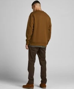 Jack & Jones JORWORLD Sweatshirt -BROWN (XL, 2XL Only) Mens Hoodies & Sweatshirts