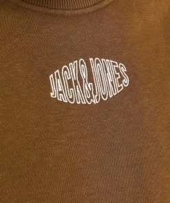 Jack & Jones JORWORLD Sweatshirt -BROWN (XL, 2XL Only) Mens Hoodies & Sweatshirts