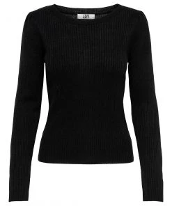 Jacqueline De Yong JENNA Knit Top -BLACK