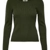 Jacqueline De Yong JENNA Knit Top -FOREST NIGHT
