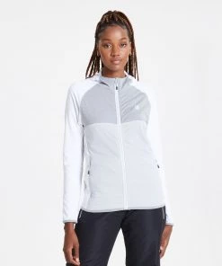Ladies Fleeces & Midlayers Dare2B Ladies Courteous Stretch Jacket -WHITE
