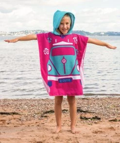 Volkswagen Girls Hooded Poncho Towel