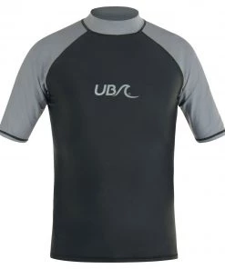 Swimwear Urban Beach Mens Mono Rash Vest -BLACK