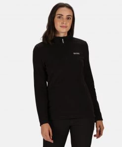 Regatta Ladies Sweethart Fleece -BLACK/CURRANT (14 Only)