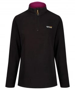 Regatta Ladies Sweethart Fleece -BLACK/CURRANT (14 Only)