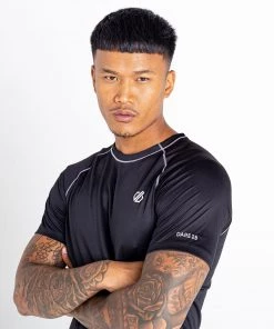 Dare2B Mens Peerless Sports Tee -BLACK