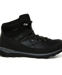 Mens Footwear Regatta Mens Highton Stretch Waterproof Boot -BLACK/ASH (6, 8, 12, 13 Only)