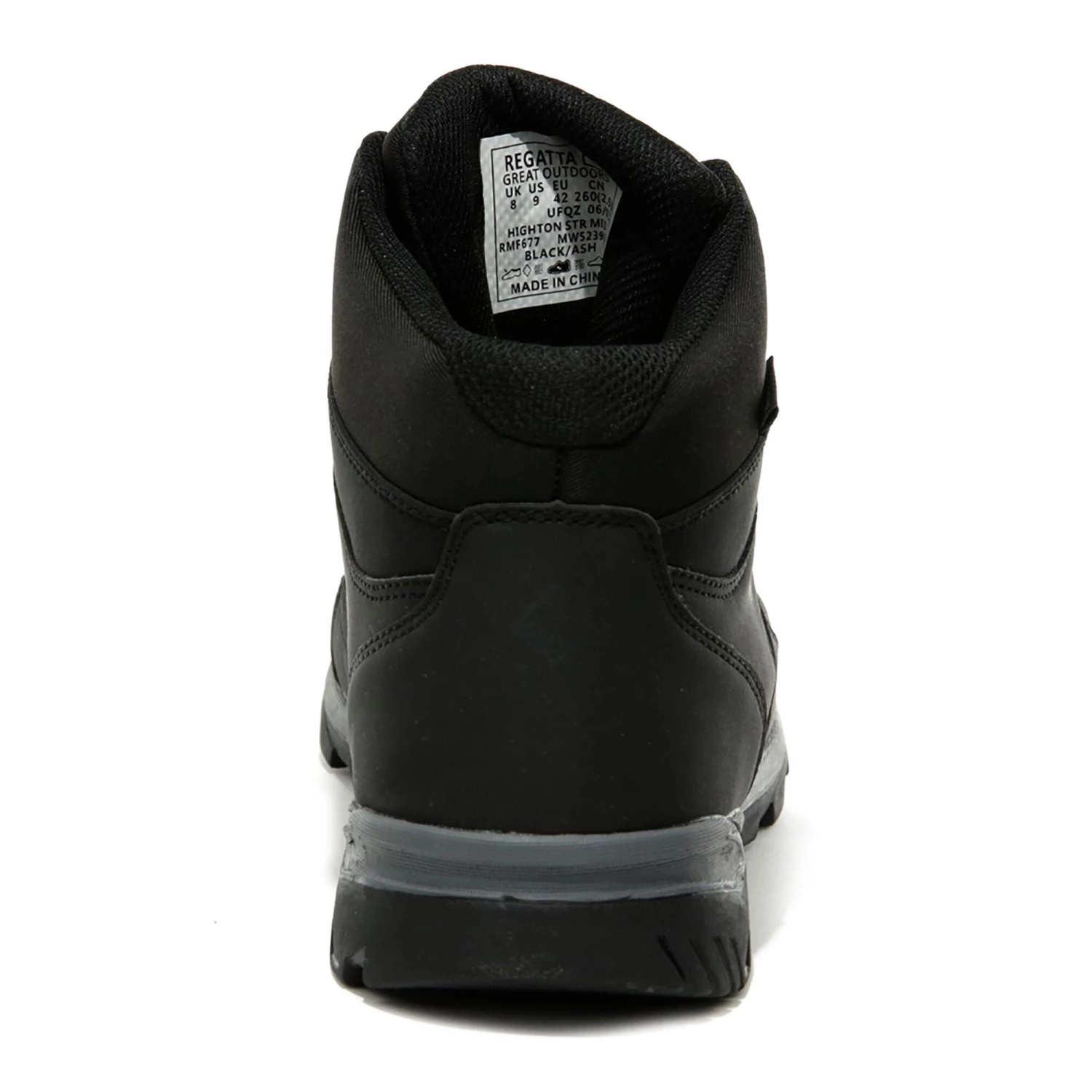 Mens Footwear Regatta Mens Highton Stretch Waterproof Boot -BLACK/ASH (6, 8, 12, 13 Only)