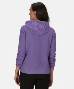 Regatta Ladies Montes Fleece Hoody -PLUM Ladies Fleeces & Midlayers