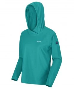 Regatta Ladies Montes Fleece Hoody -TURQUOISE Ladies Fleeces & Midlayers