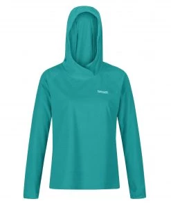 Regatta Ladies Montes Fleece Hoody -TURQUOISE Ladies Fleeces & Midlayers