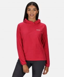 Regatta Ladies Montes Fleece Hoody -DARK CERISE Ladies Fleeces & Midlayers