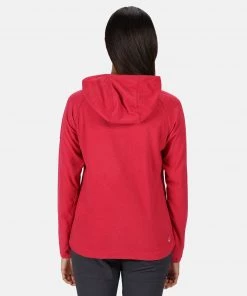 Regatta Ladies Montes Fleece Hoody -DARK CERISE Ladies Fleeces & Midlayers