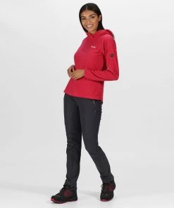 Regatta Ladies Montes Fleece Hoody -DARK CERISE Ladies Fleeces & Midlayers