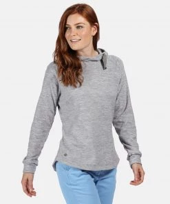 Regatta Ladies Callidora Fleece Hoody -ROCK GREY Ladies Fleeces & Midlayers