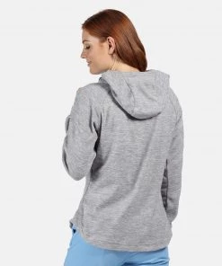 Regatta Ladies Callidora Fleece Hoody -ROCK GREY Ladies Fleeces & Midlayers