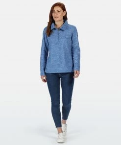 Ladies Fleeces & Midlayers Regatta Ladies Fidelia Half Zip Fleece -STRONG BLUE