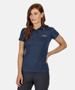 Ladies Polos, Tees & Shirts Regatta Ladies Maverick V Polo -DARK DENIM