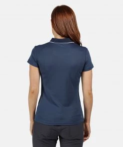 Ladies Polos, Tees & Shirts Regatta Ladies Maverick V Polo -DARK DENIM